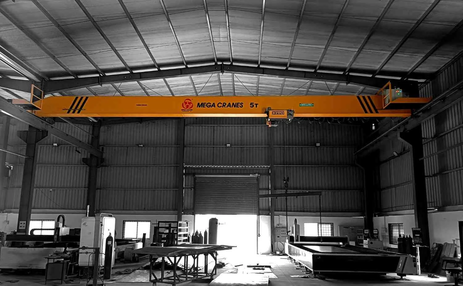mega crane manufacture Single Girder EOT Crane